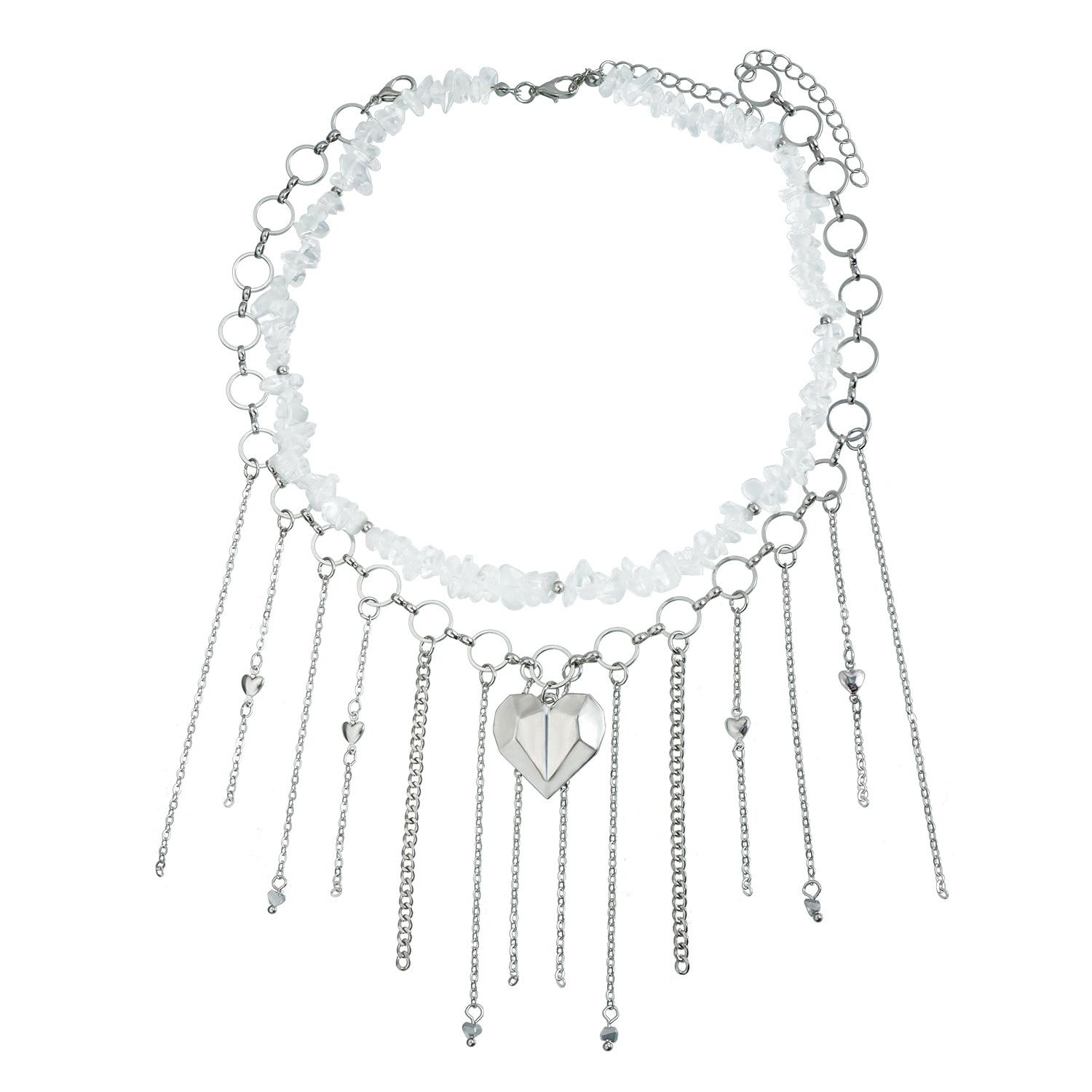 

Регулируемое ожерелье с кисточками из бусин для женщин и девушек, минималистичная цепочка на ключицу, подарки