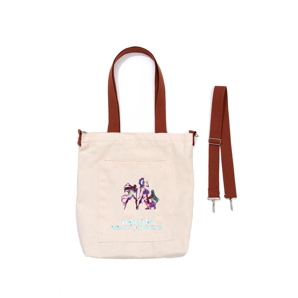 Kpop Demon Hunters canvas bag shoulder bag cartoon handbag multi-purpose crossbody KTY