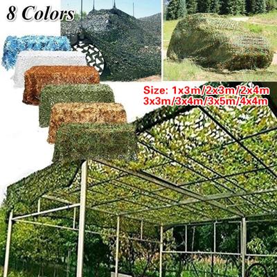 8Colors Outdoor Camo Net Muti-Size Sun Shelter Desert Woodland Blinds Car Cover Hunting Camping Jungle Sun Shelter