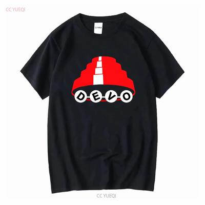Devo Blumentopfhut Konzert Tour T-Shirt Schwarz Größe L Lang- oder Kurzarm Vintage Gewaschen Weich Stilvoll Streetwear Mode