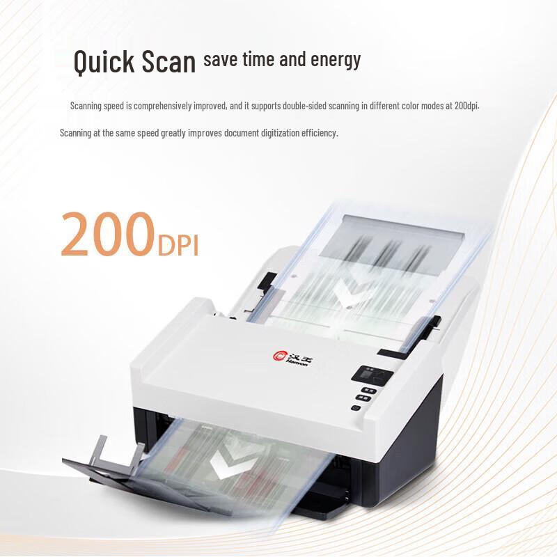 Hanvon HW8660 A4 Flatbed & ADF Duplex Scanner CN plug (adapter included)