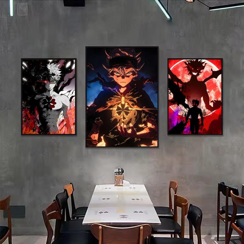 Anime Black Clover Poster HD art sticky wall waterproof home living room bedroom bar aesthetic decoration