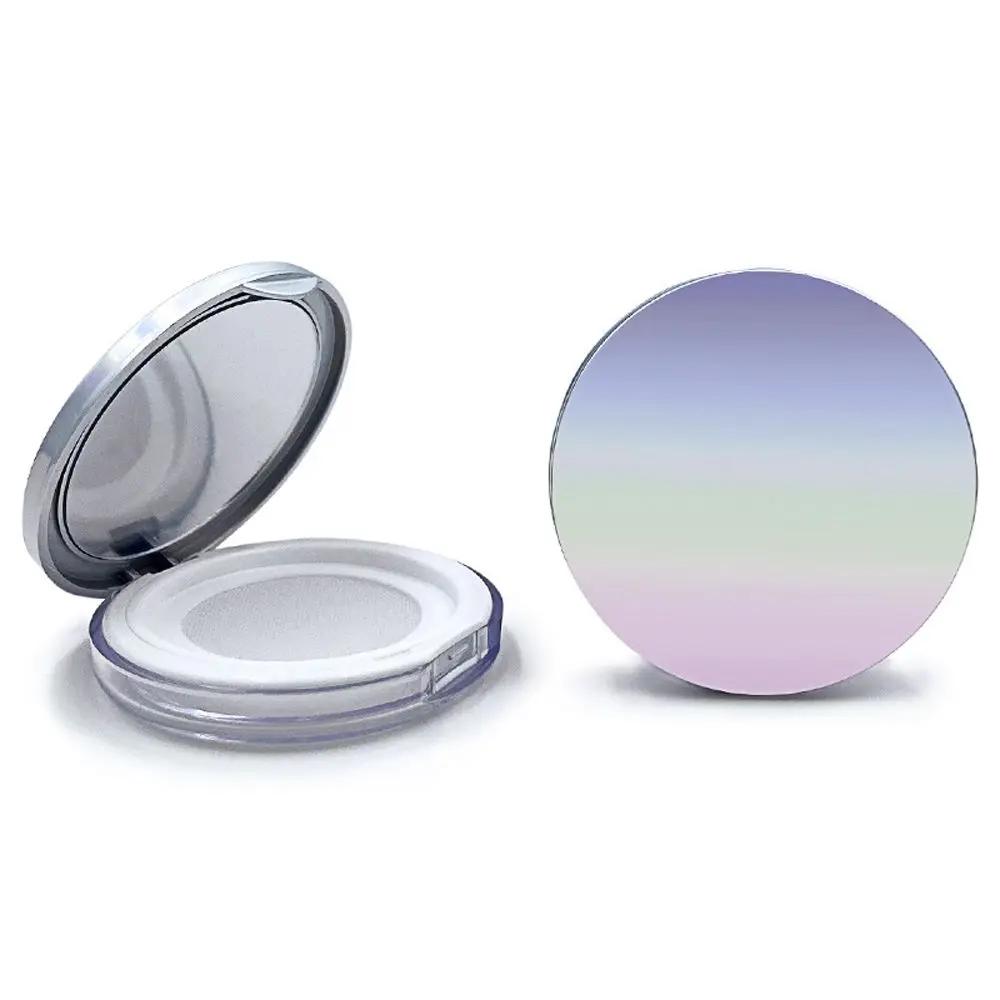 Cake Box Sifter With Puff Portable Sieve Plastic Cosmetic Container Loose Powder Pot Travel Makeup Jar Empty Powder Case