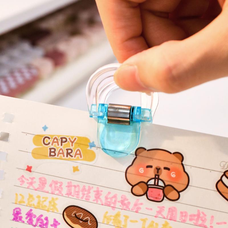 5/10Pcs Colorful Transparent Mini Multifunctional Clip Storage Clip Sealing Clips Binding Clip File Clip Binding Handbook Clip