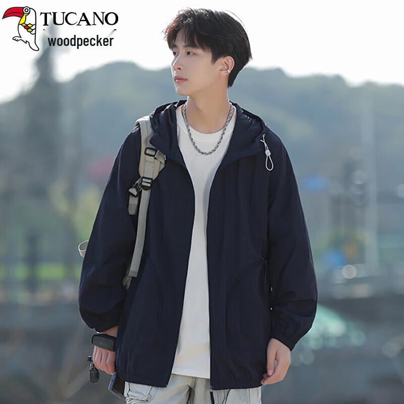 

TUCANO Men s UPF50+ Ice-Feel Quick Dry Sun Protection Hoodie S