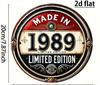 Vintage Made In  Limited Edition Round Metal Sign Retro th Birthday Commemorative Aluminum Wall Art Rustic Home Decor U