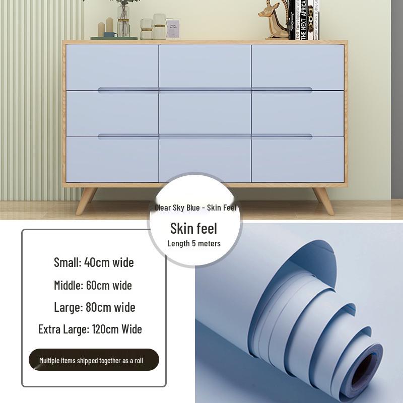 Self-Adhesive Skin-Feel Film: Furniture & Cabinet Renovation Wallpaper
