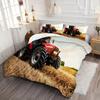 Farm Tractor Pattern 3D Printed Quilt Cover Set For Boys Men Rustic Style Bedding Cover Pillowcase Soft Comfortable Duvet Cover