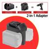 Power Tool Battery Converter 2-in-1 Battery Adapter  For Milwaukee 18V M18 Battery Convert To For Dewalt 20V Cordless Power Tool