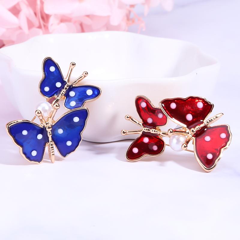 

Эмалированная брошь-бабочка, винтажный подарок, пряжка для шарфа, модные украшения, аксессуары для одежды