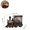 Christmas Decorations Luminous Christmas Train Ornaments Kids Christmas Gifts Santa Claus Snowman Ornaments  Bronze