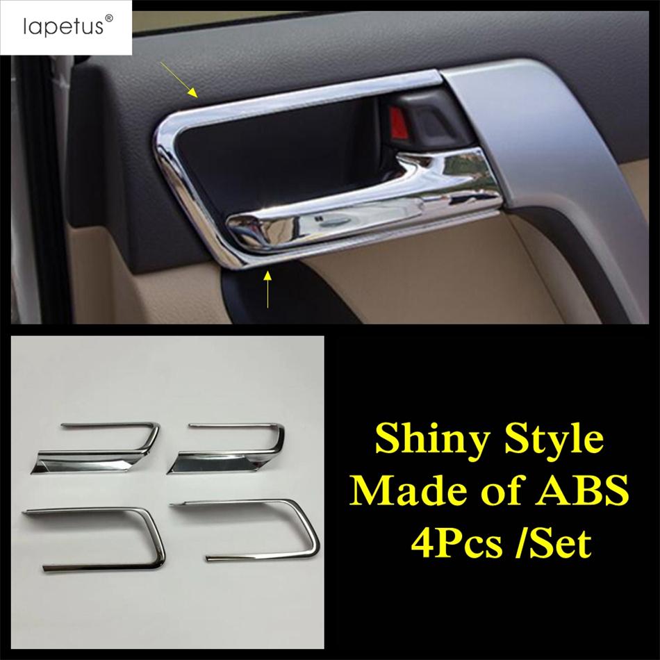 Car Inner Door Handle Bowl Decoration Cover Trim For Toyota Land Cruiser Prado FJ150 150 2010 - Matte Accessories Interior