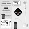 Portable Outdoor Electric Shower Set with Charging Shower Head and Tent