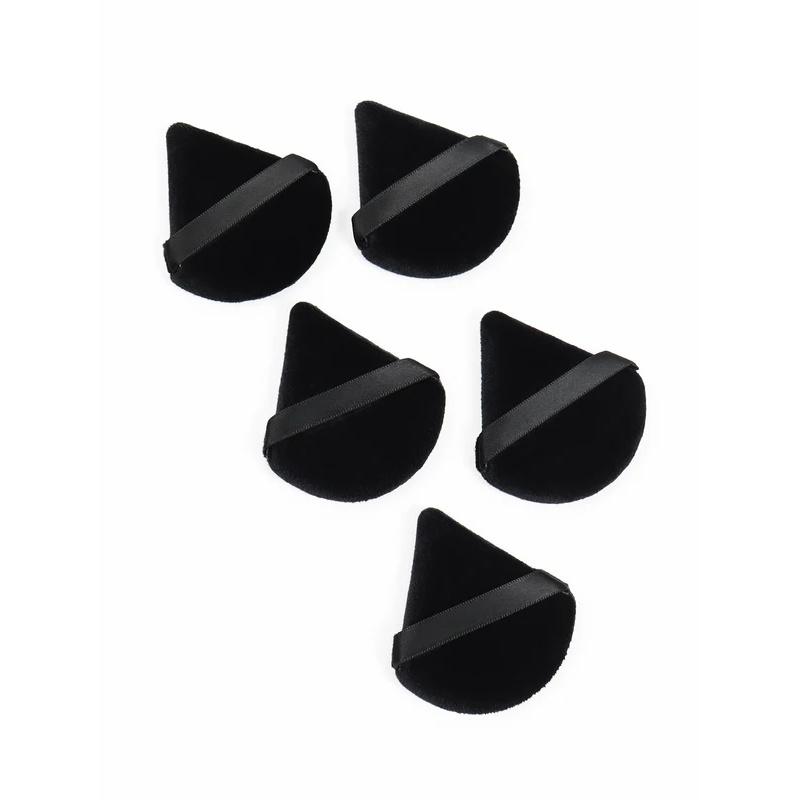 Schwarzer Dreieck Puderquaste Gesichts Make-up Schwamm Weiche Samt Kosmetikquaste Mixer Beauty Foundation Make-up Schwamm Make-up Access
