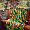 Taco Fiesta With Chili Peppers And Cacti Design Blanketcustomizable With Your Namecomfortable And Stylish Perfect For Travel Beds Chairs Offices Sofas