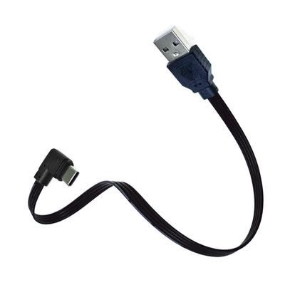 USB-C Typ C Männlich Links Rechts UP Down Abgewinkelt 90 ° zu USB 2,0 Männlichen Daten Kabel USB Typ-c Flache Kabel 0,1 m/0,2 m