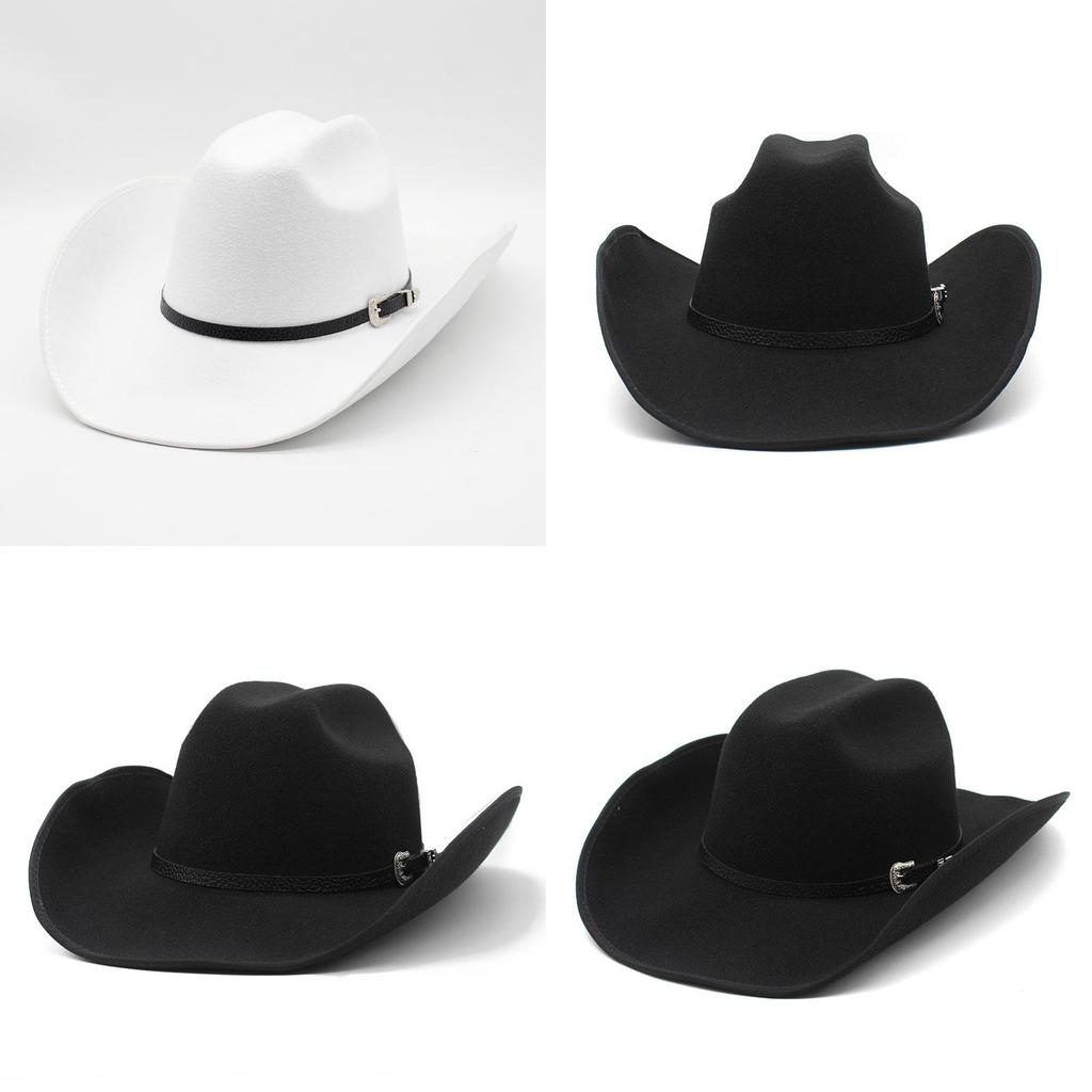 Vintage Cowboy Hat With Wide Brim For Summer Sun Protection And Breathability