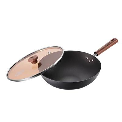 DESLON Cast Iron Non-stick Wok