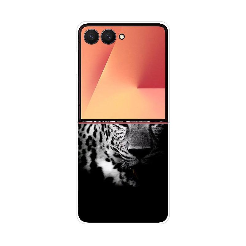 Luxury Transparent Phone Case For Samsung Galaxy Z Flip 7 Cases Hard PC Folding Cover For Galaxy Z Flip7 Shockproof Capa Fundas