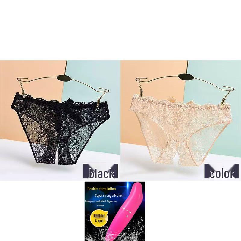 Women's Lace Bow Seamless Open Crotch Panties: Sexy, Hot, and Breathable