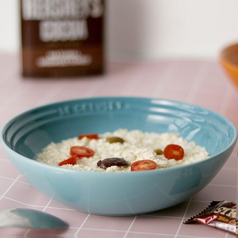Le Creuset Cool Color Cerc Oaeal Bowl Cereal Bowl Breakfast Bowl Fruit Salad Dert Bowl Home Use Soup Noodle Bowl