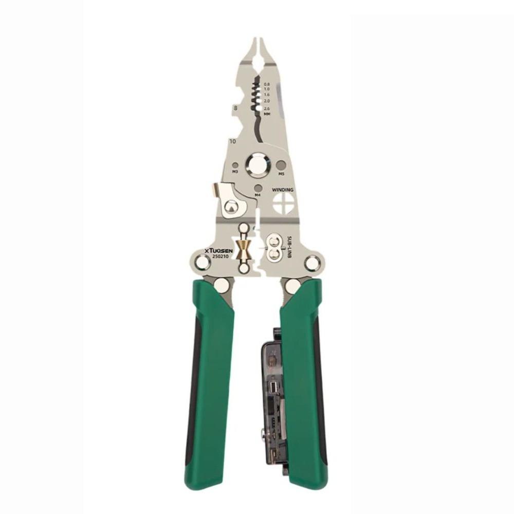 Folding Electrical Test Pen Foldable Crimper Tool Stripping Pliers Wire Stripper  Electrical Work