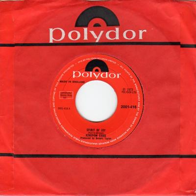 7inch Record ARTHUR BROWN'S KINGDOM COME - Spirit Of Joy 2001416 Polydor 1973 UK Rock Used