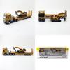 Flat And Trailer Excavator Alloy Model With Acousto Optic Design For Gift Kids