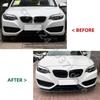 For 2011-2019 BMW 1 Series F20 F21 116i 118i 120i Bumper Cover Guard Protecter Gloss Black Car Front Bumper Splitter Lip