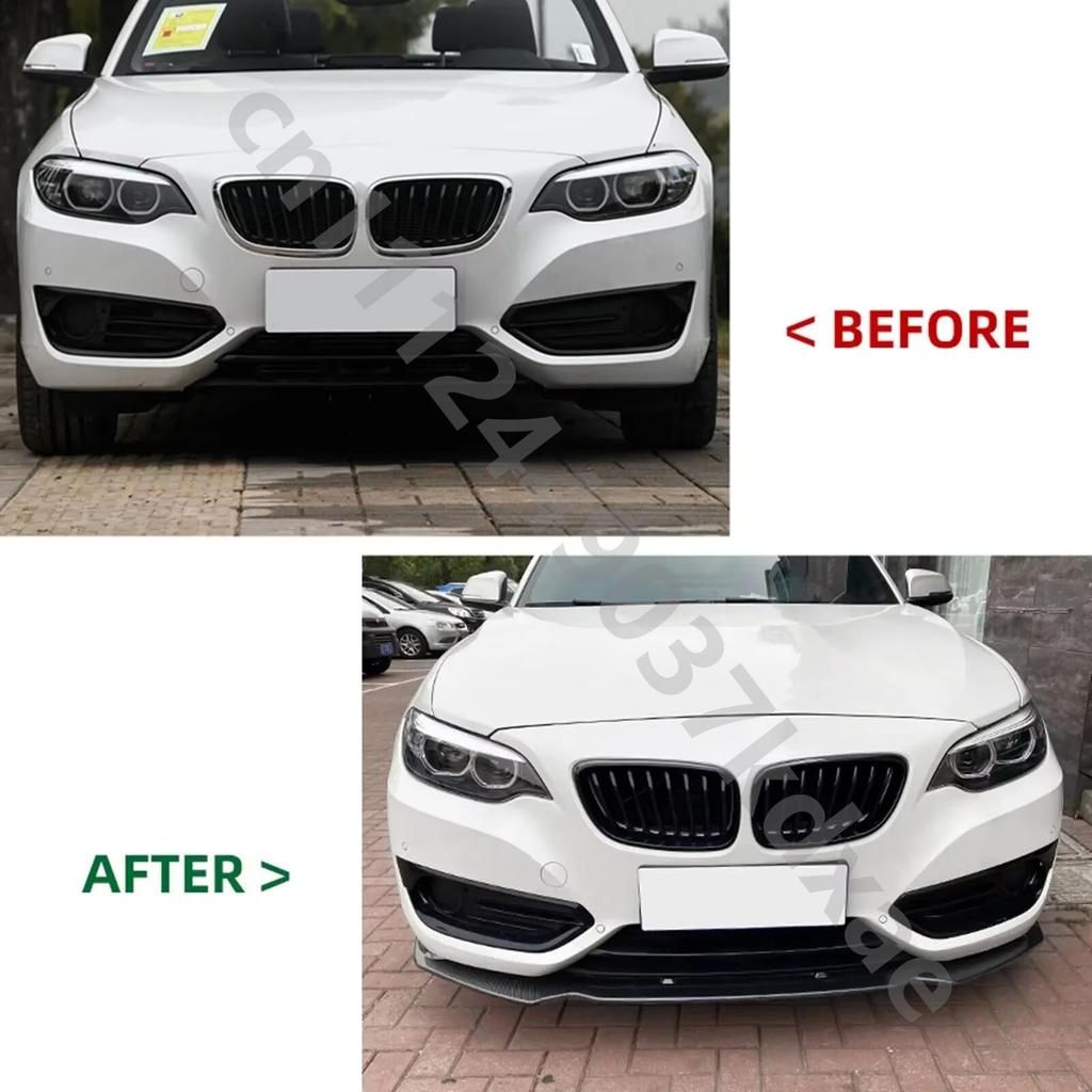 For 2011-2019 BMW 1 Series F20 F21 116i 118i 120i Bumper Cover Guard Protecter Gloss Black Car Front Bumper Splitter Lip