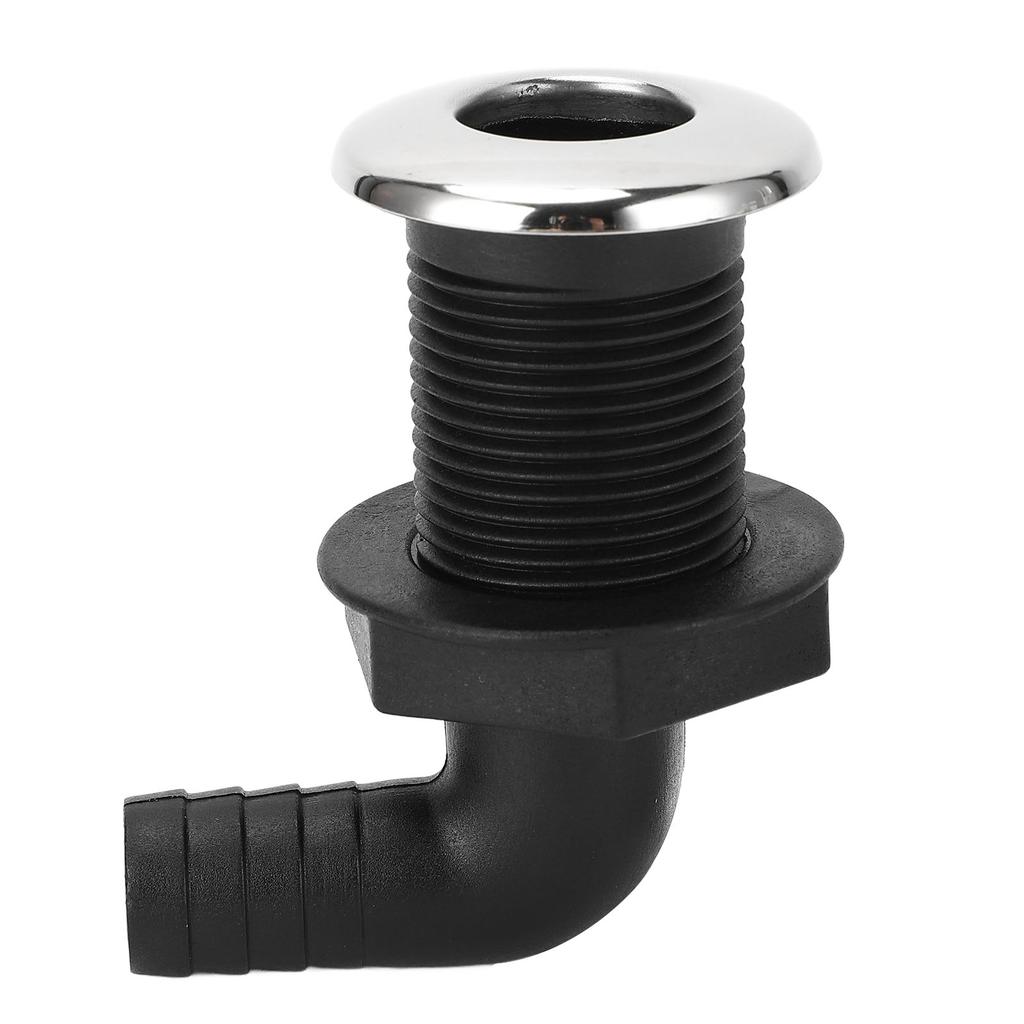 Boat Through Hull Fitting 3/4inch 20mm Thru Hull Valve Fitting Leakage Proof for Boat Transoms Fish Wells Ice Chests Yacht