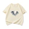 Kids Cotton T Shirt Cute Peeking Little Elephant Print Crew Neck Short Sleeve Tee Casual Breathable Boys Girls Summer Tops