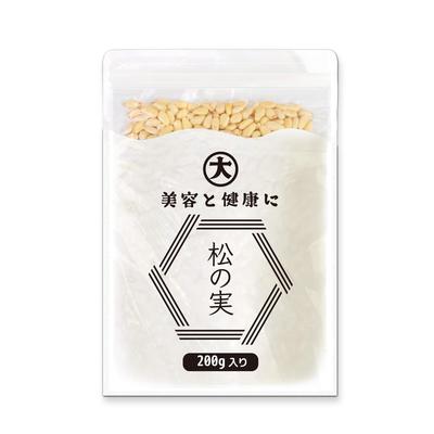 Daido Trading Pine Nuts 200g Raw Large Premium AA Grade Additive-Free Pesticide-Free Nutrient-Rich Suitable for Storage Zip Bag
