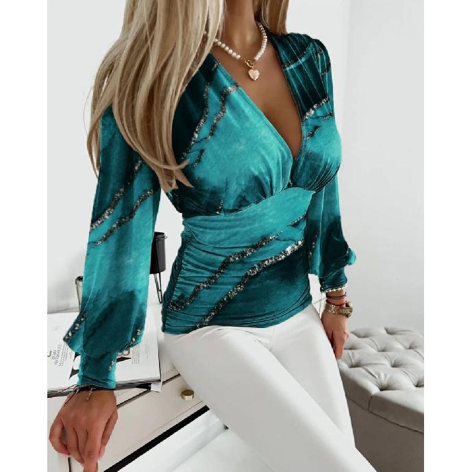 Frühling und Herbst Neue Damen Vielseitige Langarm Tägliche Business Pendler Elegante Komfort Sexy Bottom Shirt Top