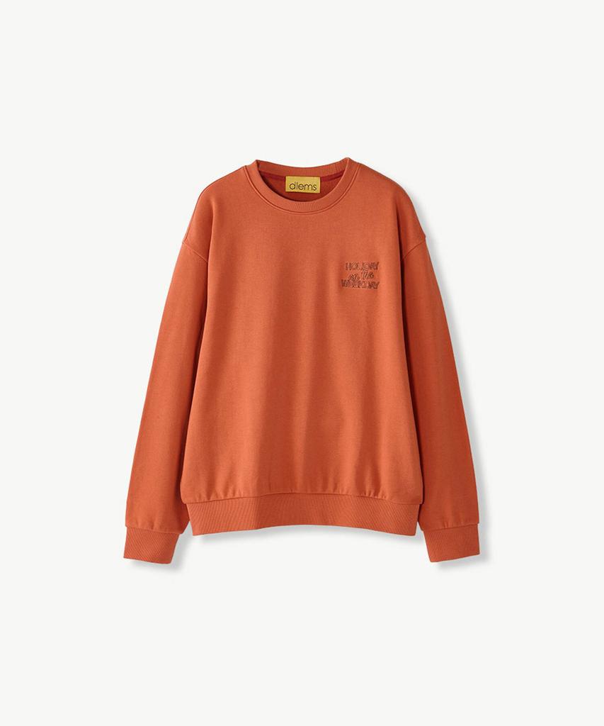 STCO Diems Tröja med Broderade Små Bokstäver_Orange (Överdimensionerad)_Dtsva64Cso
