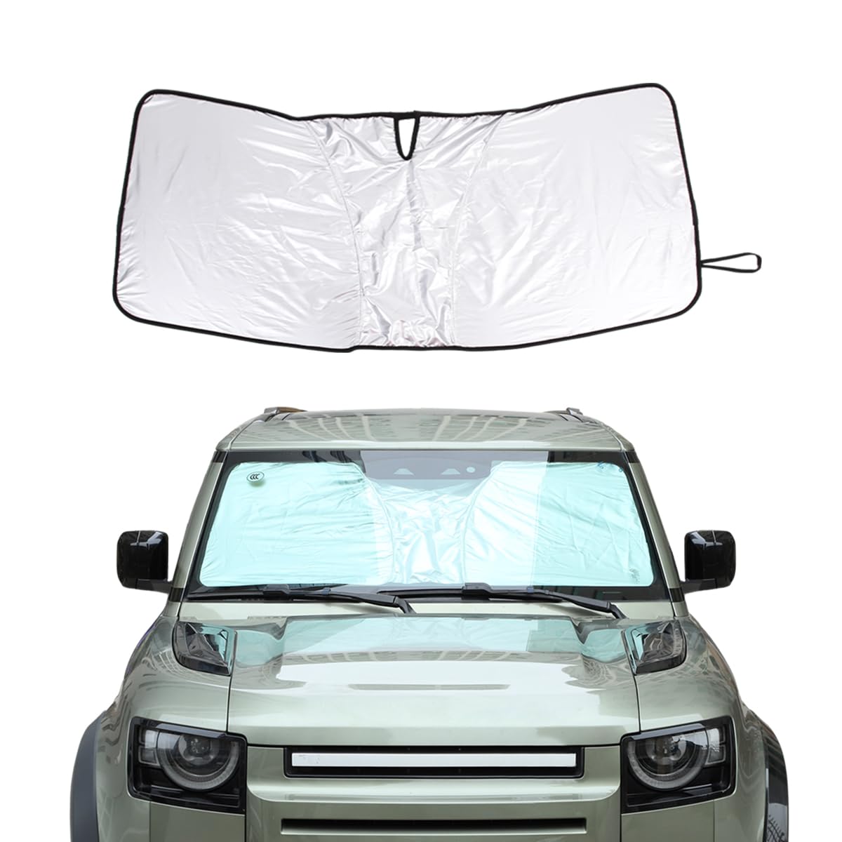 

Windshield Sunshade for Land Rover Defender Blackout Magical Front Car Light Heat Summer UV Car Steel Wire (2020-Present), Shade, Shade, Blocking,