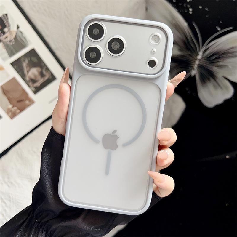 

New Instant Magnetic Thin Ring Case for Apple 17 Pro Max - Stylish, Simple, Anti-fall Protective Design Apple 14