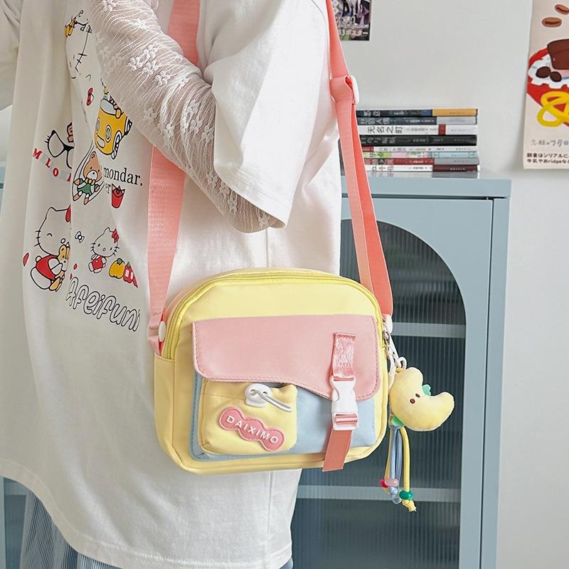 Cute Small Bag Women's Nylon Crossbody Small Square Bag Student High Value Shoulder Bag Travel Small Satchel