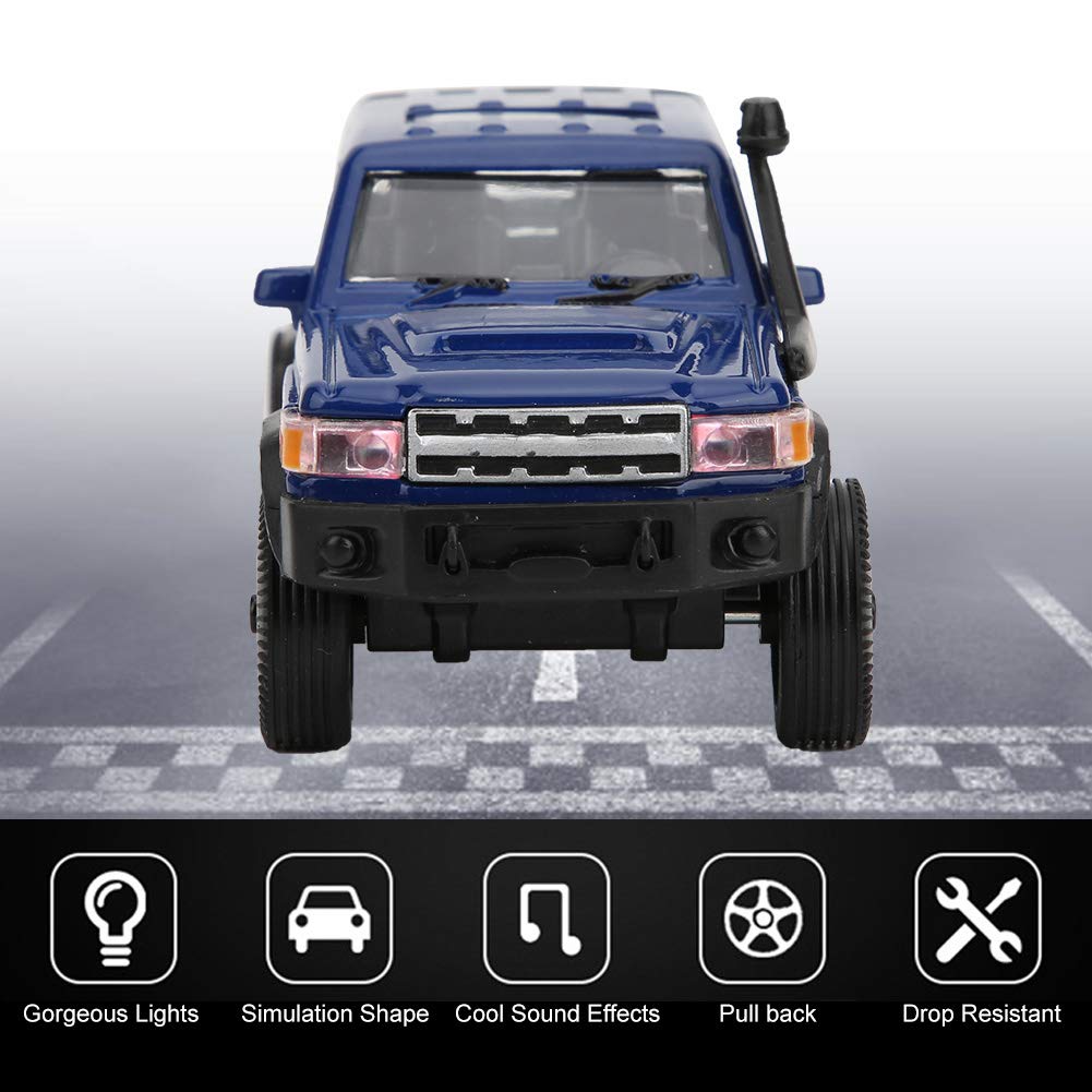 Automodell Toyota LC-6X6 im Maßstab 1/32, Legierungs-ABS-Material, Legierungsautospielzeug, hohe Simulation, langlebig, robuste, helle Farbe, für Geschenke