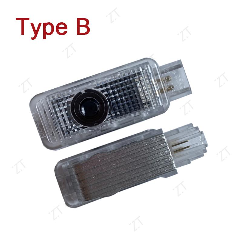REOY4 For Skoda Superb Octavia Kodiaq Fabia Karoq HD Glass Lens Car Door Light Laser Decor Projection Lamp Never Fade Car Accessories