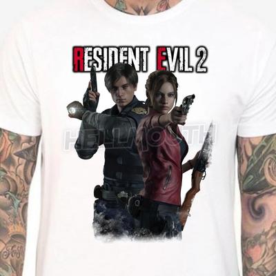 Resident Evil 2 100% Cotton T-shirt Mens Tees Top - Mens & Women's Sizes S-XXL - Leon Claire Remake Game