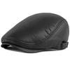 HT4864 Berets Autumn Winter Hat Men Women PU Leather Cap Artist Painter Beret Hat Male Female Ivy Flat Cap Adjsutable Beret Caps