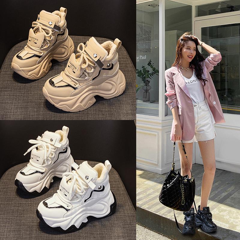 Daddy shoes platform women's spring 2025 new casual fashion sports versatile trendy shoes muffin inner height-increasing women's shoes