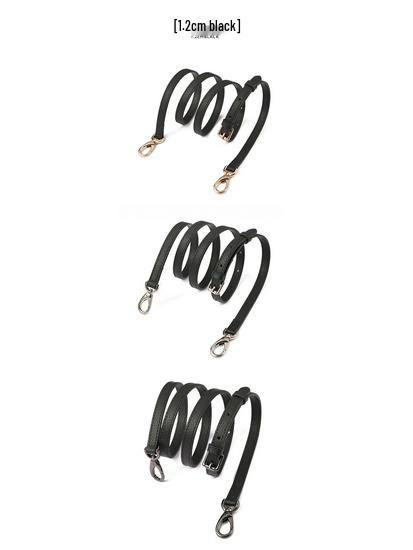 Schwarzer Lychee-Muster Verstellbarer Damen Crossbody-Taschenriemen