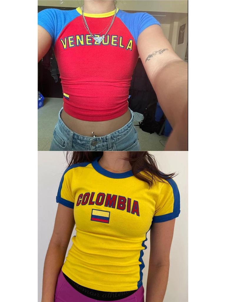 Damski crop top slim fit w stylu Y2K - Streetwear w stylu europejskim i amerykańskim