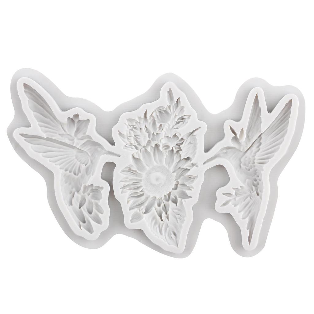 Kolibri Silikonform Gänseblümchen Fondantformen Kuchen Dekoration Werkzeuge Cupcake Topper Süßigkeiten Zuckerhandwerk Kaugummipaste Polymer Clay