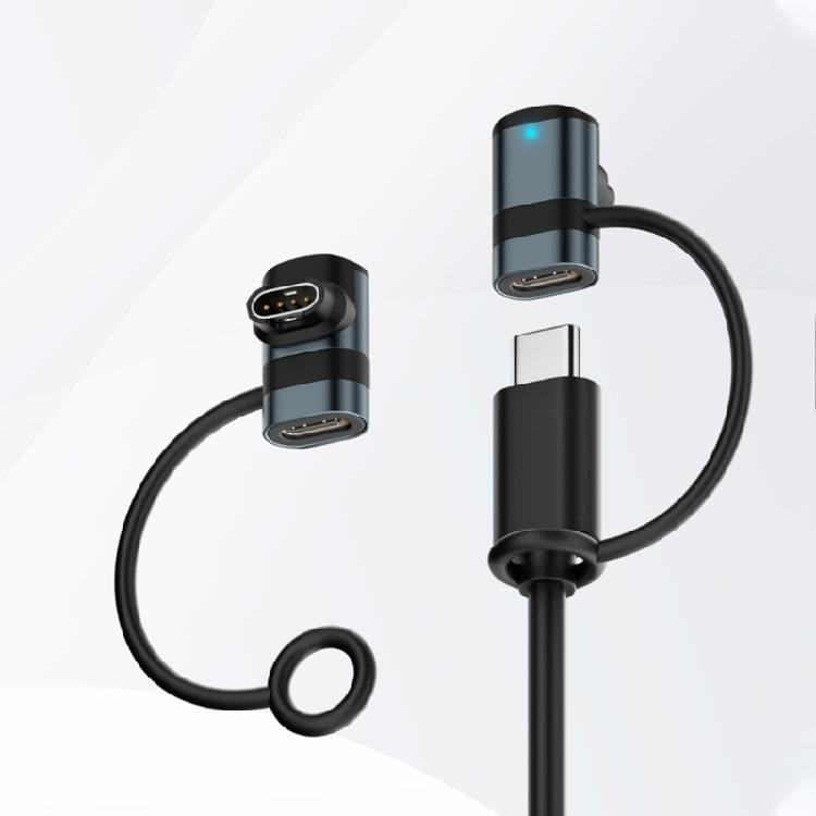 Premium Aluminum Charging Adapter Suitable For Watches Overload Protective Portable Design Seamlessly Type C Connection