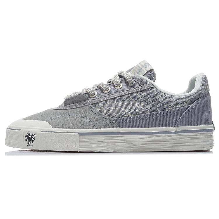 

new STEVEN HARRINGTON x LiNing Slip Resistant Cushioning Wear Resistant Low Top Skateboard Shoes Men s Snow Gray 42