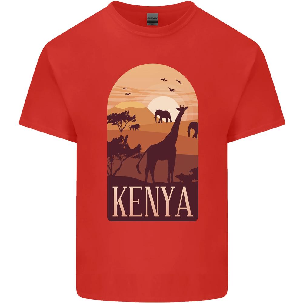 Kenya Safari Souvenir Unisexs Cotton TShirt Tee Top S