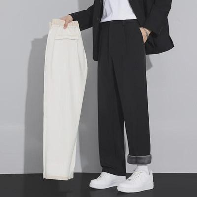 Ανδρικό Καλοκαιρινό Φαρδύ Παντελόνι με Πλαϊνό Σούρωμα - Casual, Μοντέρνα ίσια γραμμή